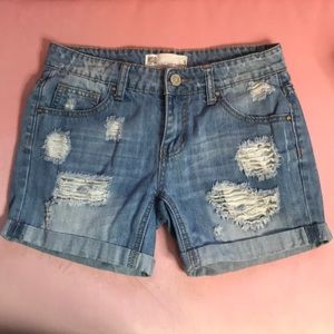 SoHo Boyfriend Cut Denim Shorts